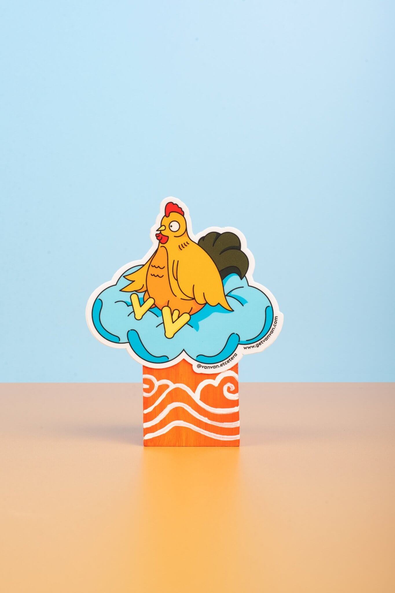 Vân Vân | Gà trống (Rooster) Vinyl Sticker | Our Mascot