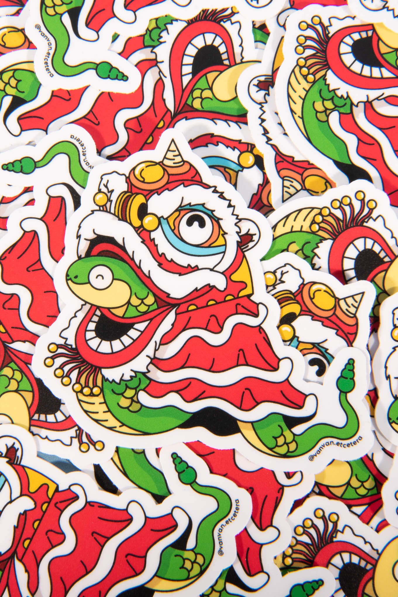 Year of the Snake Sticker Set (Comp) - Vân Vân - Buy Vietnamese Herbs