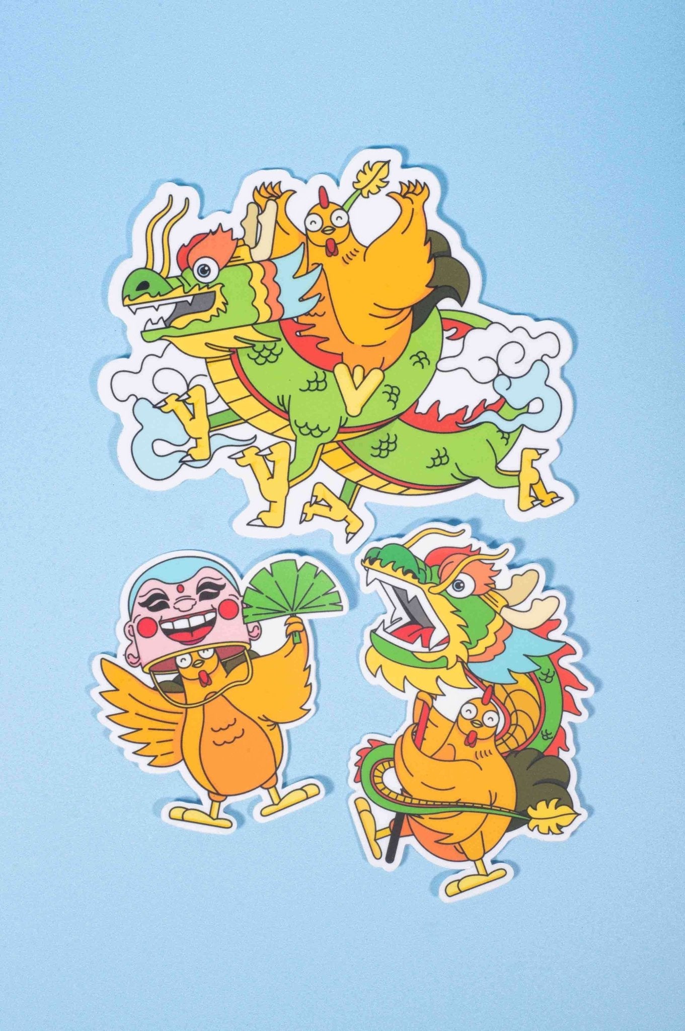 Year Of The Dragon Stickers Set