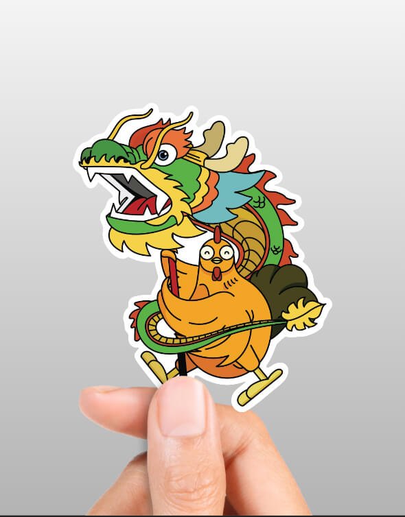 Year of the Dragon Stickers Set - Vân Vân - Buy Vietnamese Herbs